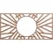 Ekena Millwork Hoover Wood Fretwork Pierced Ceiling Medallion, Wood (Paint Grade), 22"W x 11"H x 8 1/8"ID x 3/8"T CMWP22X11X0375HOMF - alternate 1